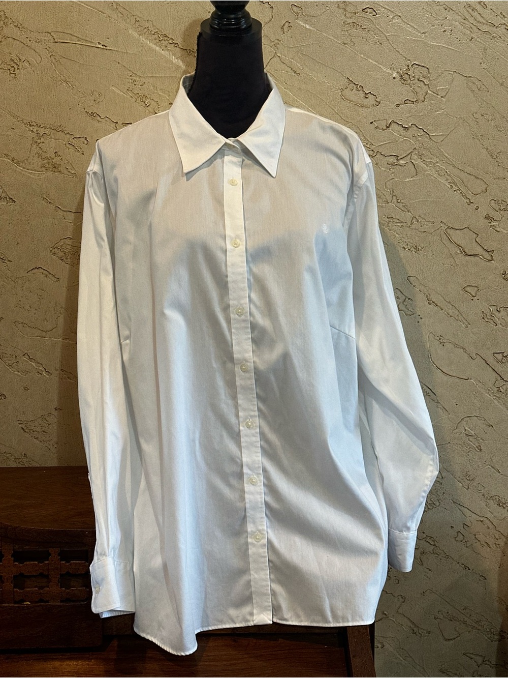 Lauren by Ralph Lauren Women’s Classic White Non-Iron Button-Up Shirt size 3X